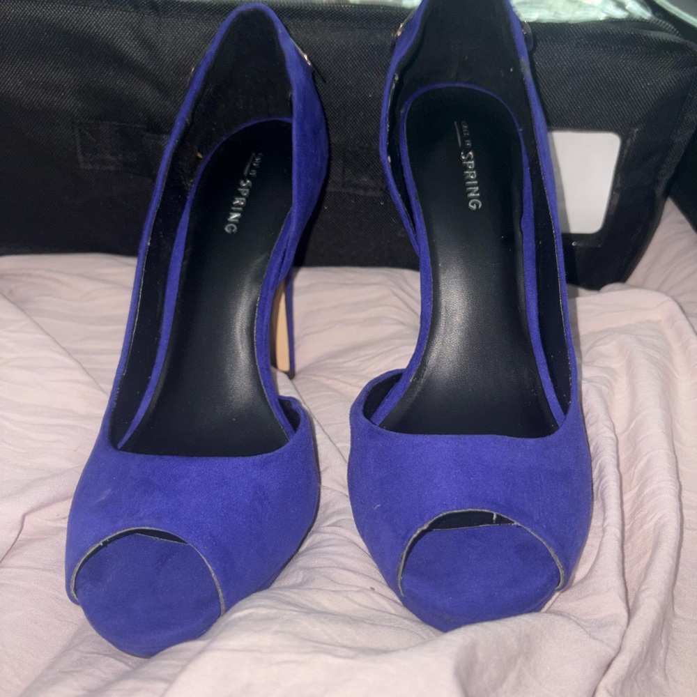 Call It Spring Blue Heels